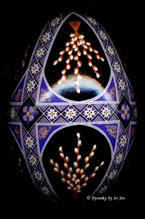 Pussy Willows Ukrainian Easter Egg Pysanky By So Jeo